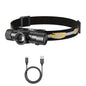 LED Wave Hand Induction Headlamp Sensor Headlight USB C 18650 Magnetic Tail Head Torch Camping Hunting Lamp Zoomable Flash light