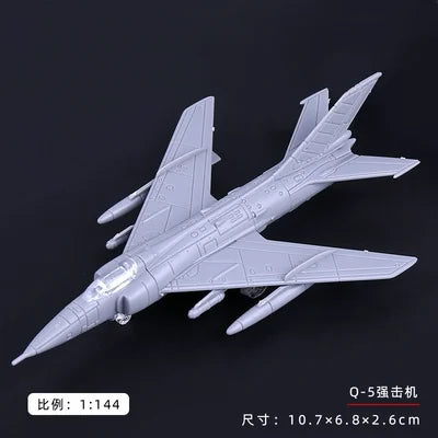 4D 27 Styles 1:144 Fighter Assembly Model Plastic Glue Free Plane Armed Helicopter Reconnaissance Aircraft Model Toy