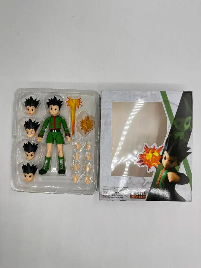 In Stock Shf Figuarts Shf Hunter X Hunter Killua Zoldyck Gon Anime Action Figure Model Finished Ornaments Gift Collection Toys