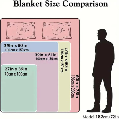 Blanket PASA Throw A-Aymo Super Cosy Plush Living QUE Room Sofa Couch Childish Birthday Gifts