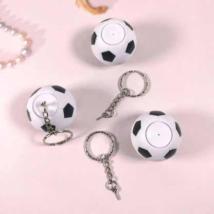 9Pcs Creative Soccer Keychains Stress Relief Stress Ball Rotate Football Shaped Pendant for Sports Bag Carnival Party Favors