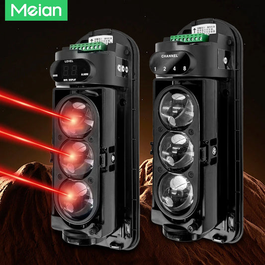 Meian Focus Wired Dual/Triple Infrared Beam Sensor, IP65 Waterproof Infrared Barrier Detector,  Infrared Barrier for Villa Farm