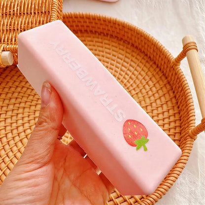 Cute Strawberry Milk Bar Squishy Toy Soft Slow Rising Squeeze Stress Relief Toy Funny Anti-Stress Sensory Toy for Adults Gifts