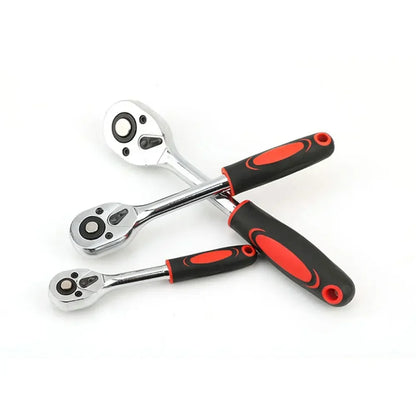 1/2 Inch Ratchet Wrench 24 Tooth Drive Ratchet Socket Wrench Tool Multi-function DIY Bicycle Motorcycle Car Hand Tools