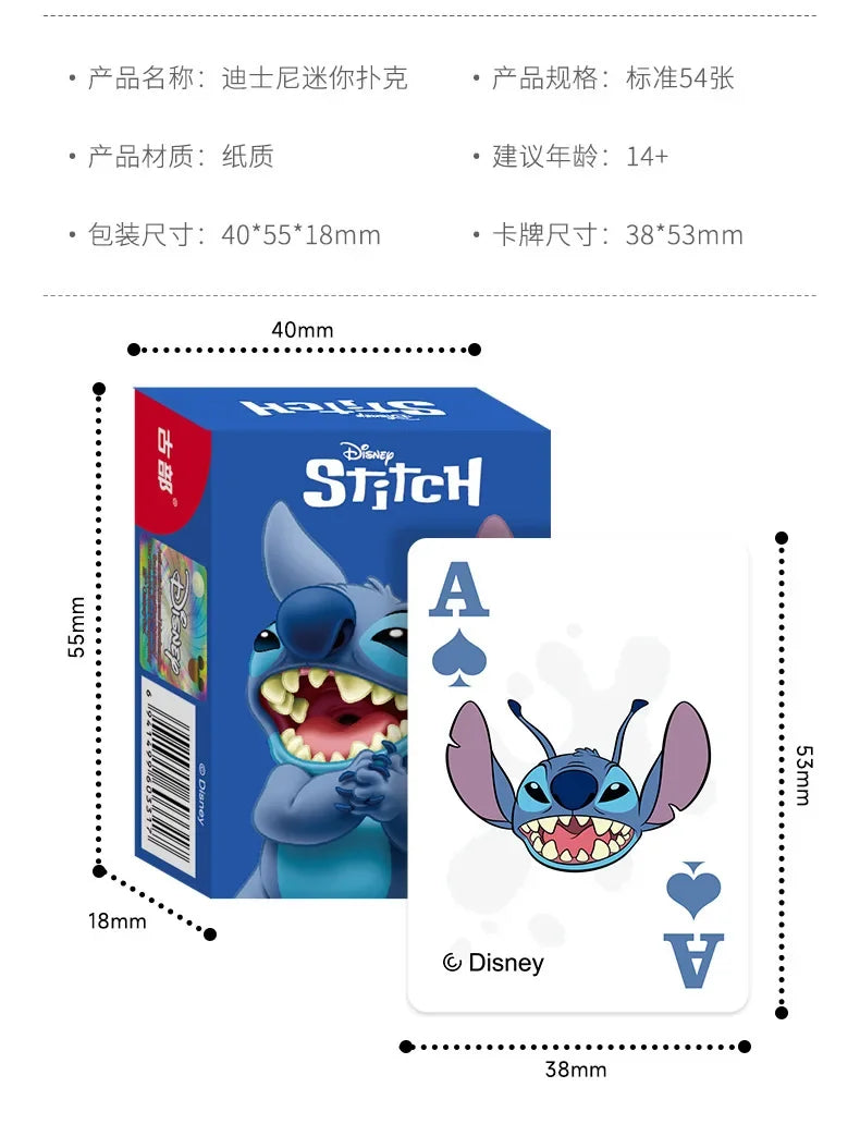 Disney Mickey Frozen Stitch Poker Lots-o'-Huggin' Bear Playing Cards Playing Cards Poker Indoor Family Entertainment Board Games