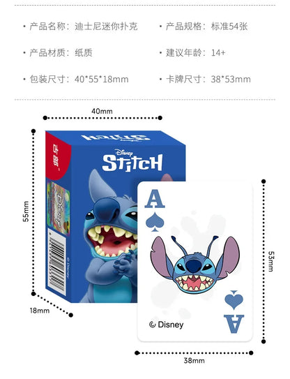 Disney Mickey Frozen Stitch Poker Lots-o'-Huggin' Bear Playing Cards Playing Cards Poker Indoor Family Entertainment Board Games