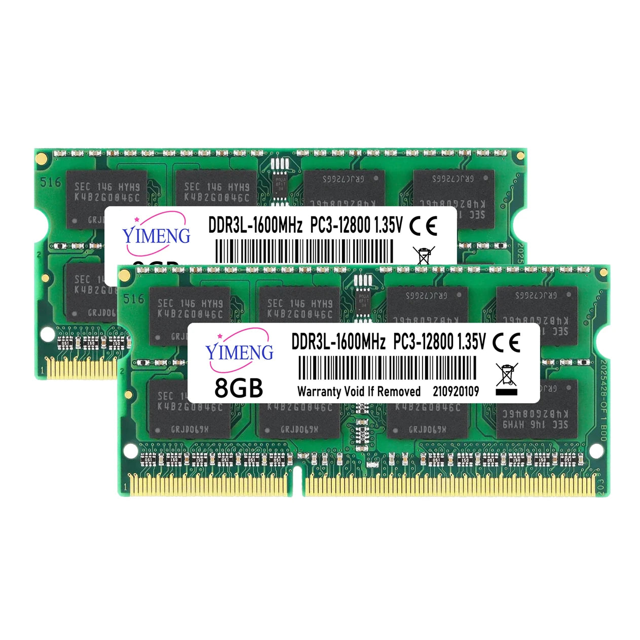DDR3 DDR3L 4GB 8GB Laptop Memories Ram PC3L 1.35V 1066 1333 1600Mhz PC3 1.5V 8500 10600 12800 204Pin SODIMM Notebook Memory Ram