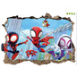 Cute mini Spiderman Super Heroes Wall Stickers For Kids Room Decoration Home Bedroom PVC Decor Cartoon Movie Mural Art Decals