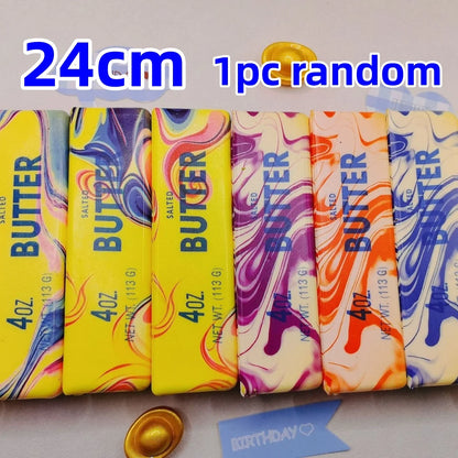 14/24cm Squishy Butter Stick Fidget Toy Sticky Butter Stick Slow Rebound Stress Ball Adults Squeeze Toy Anti-stress Sensory Toy