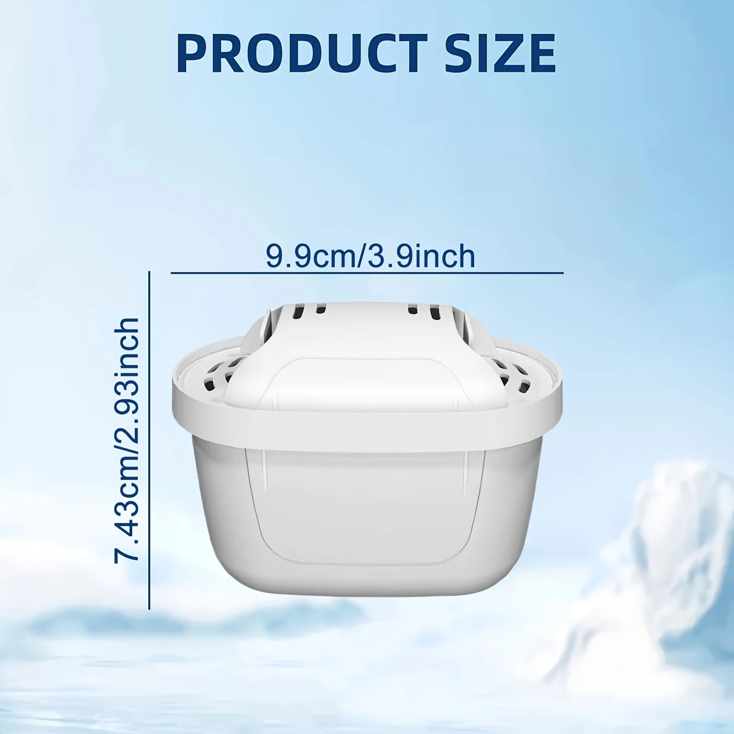 1/3/6 Water Filter Cartridges Replacement for Brita Marella Jug Water Filter, Filter Cartridges Compatible with Brita Maxtra+