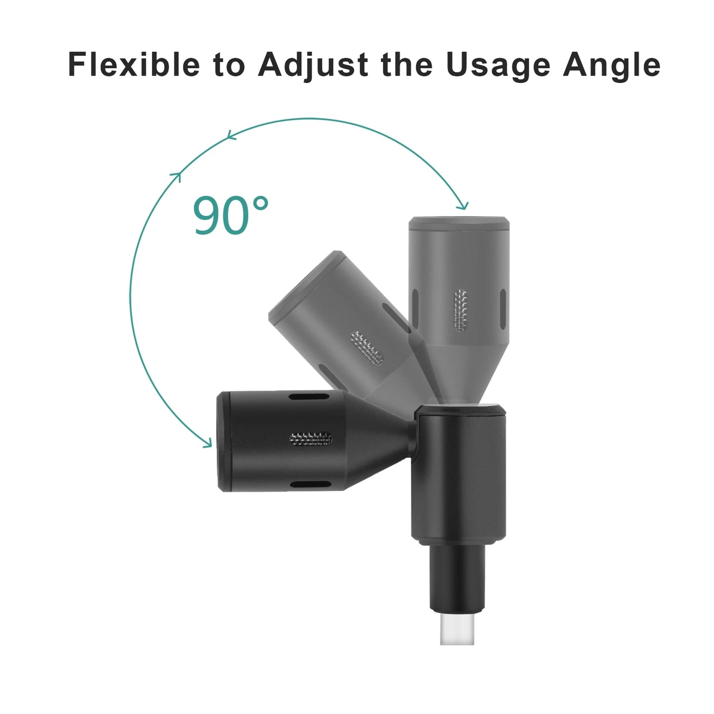 Plug-in Smartphone Microphone Mobile Phone Mic Cardioid Pickup Type-C Plug 90° Angle  with 2pcs Windscreen for Sm