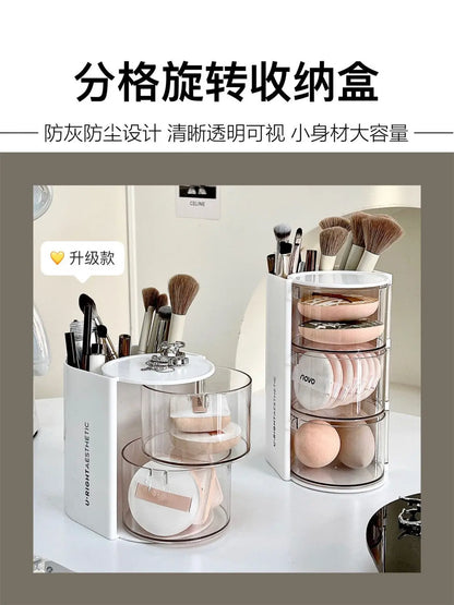 Hair Accessories Organizer Acrylic Storage Box Clear Hair Tie Organizer for Headband Makeup Brush Holder Desk Jewelry Organizer
