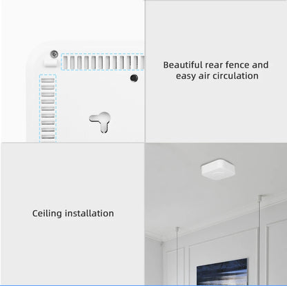 Tuya ZigBee/WiFi Air Quality Detector PM2.5 Formaldehyde VOC CO2 Temperature Humidity 6in1 Smart Air Box Sensor Via Alexa Google