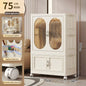 Foldable Baby Closet Plastic Infant Wardrobe Children's Clothing Storage Cabinet for Home Bedroom No Installation Needed