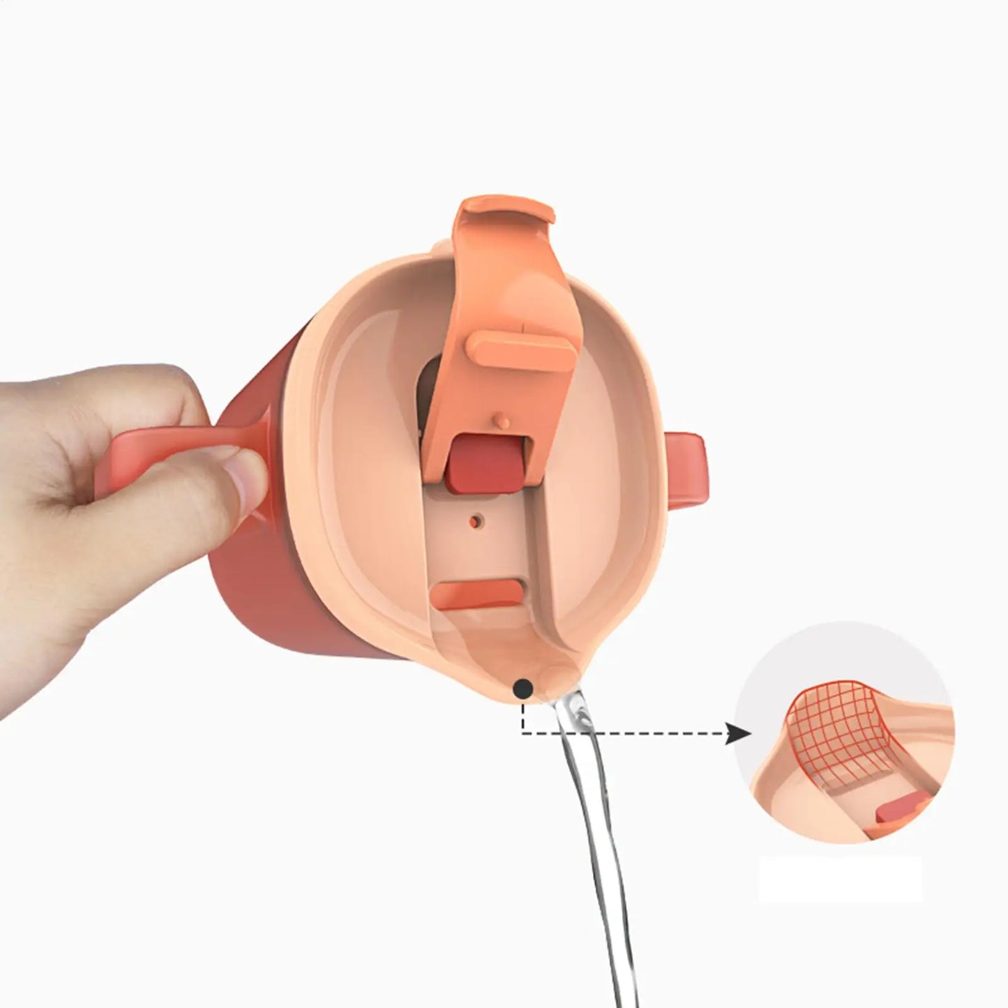 300ml Elderly Care Cup PP Water Cup With Handles Mugs Slowly release water Anti overflow Cup  Recovery Feeding Drinking Cup