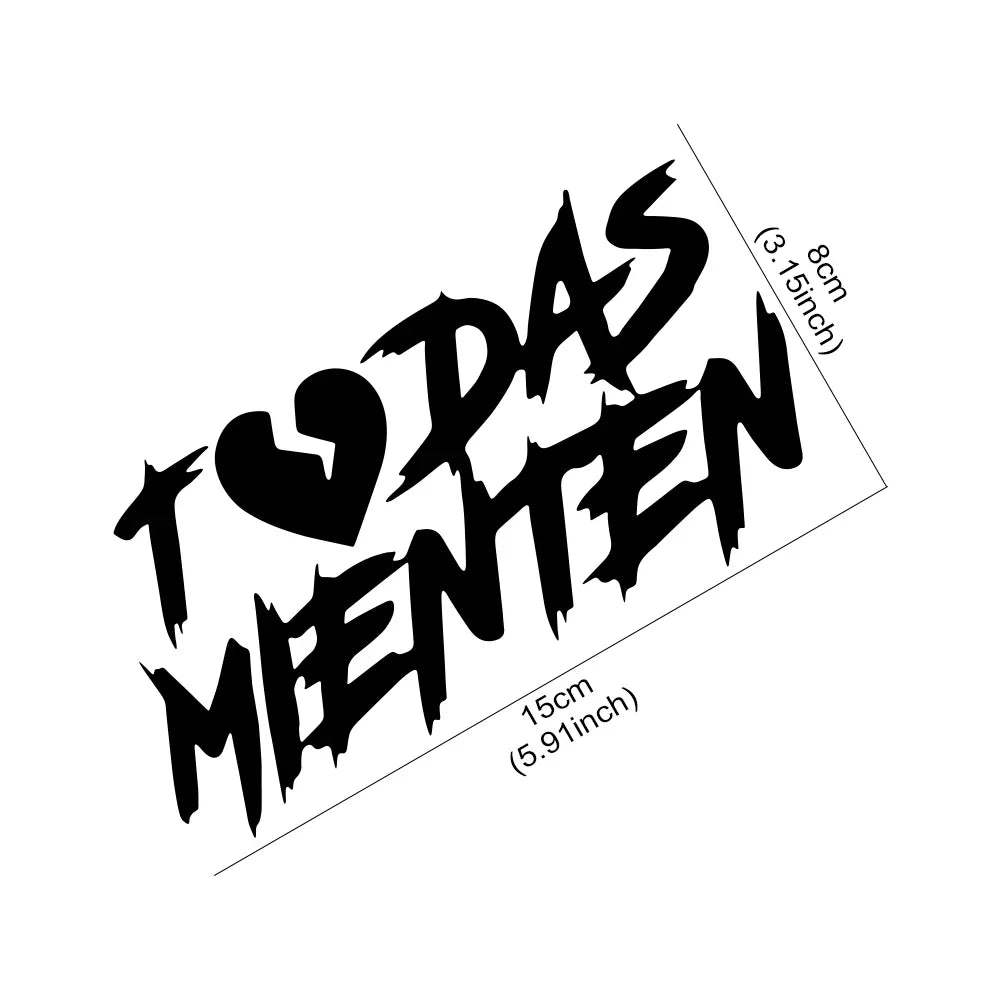 Funny TODAS MIENTEN Car Body Stickers Vinyl Waterproof Automobiles Side Door Window Tank Decals Decoration Styling Accessories