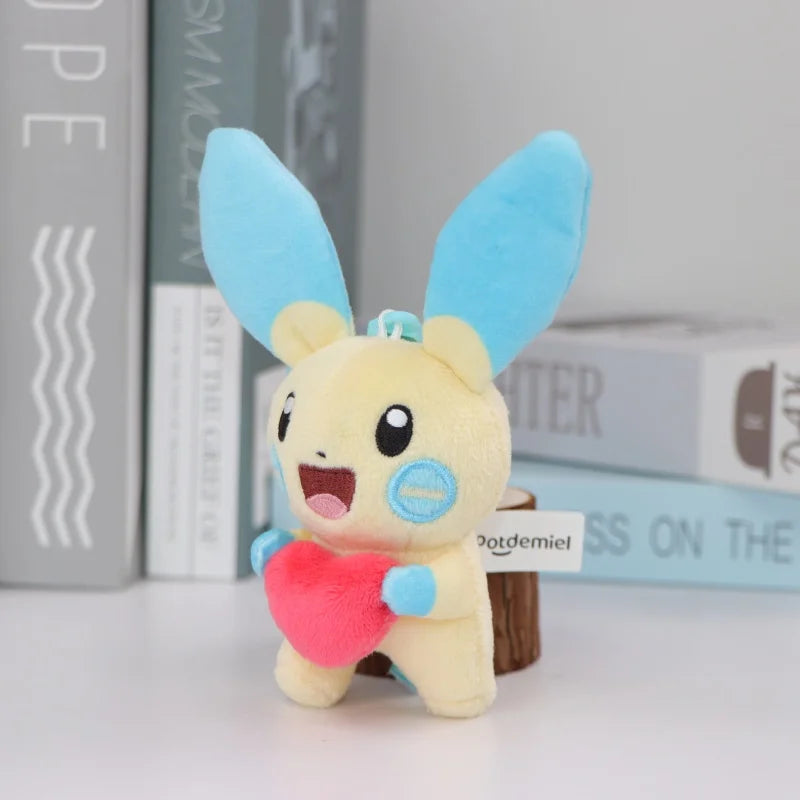 Pokemon Plush Keychain Anime Jigglypuff Gengar Sprigatito Urchin Mimikyu Sylveon Mew Umbreon Rowlet Stuffed Plushies Toys Gifts