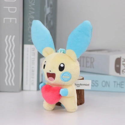 Pokemon Plush Keychain Anime Jigglypuff Gengar Sprigatito Urchin Mimikyu Sylveon Mew Umbreon Rowlet Stuffed Plushies Toys Gifts