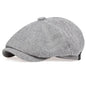 Nowa męska kaszkietówka na wiosnę lato, cienki, retro beret, dziki codzienny kapelusz, unisex ośmiokątna czapka, modne czapki hiphopowe, gorras
