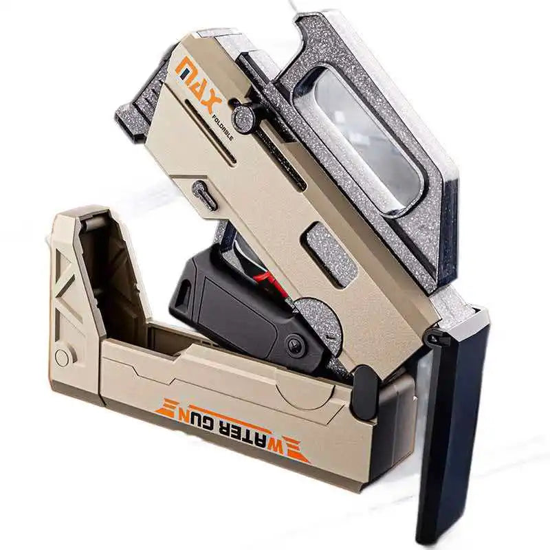 New FMG9 Folding Submachine Water Gun With Manual Continuous Firing Ultra Long Range Large Capacity  Water Play Toys Water Gun ﻿