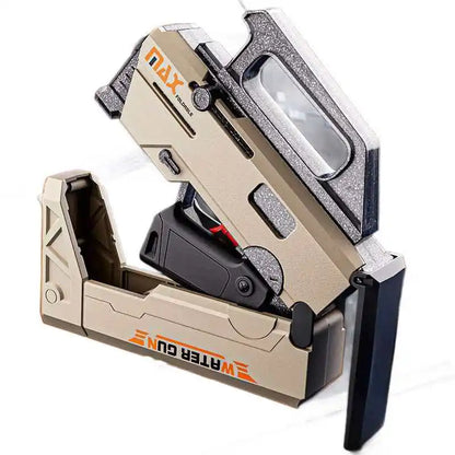 New FMG9 Folding Submachine Water Gun With Manual Continuous Firing Ultra Long Range Large Capacity  Water Play Toys Water Gun ﻿
