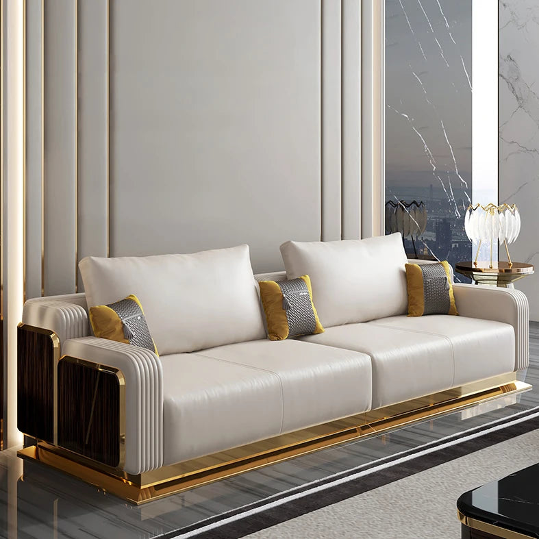 Custom Light Sectional Sofa Set Modern Apartment Mall Living Room Furniture