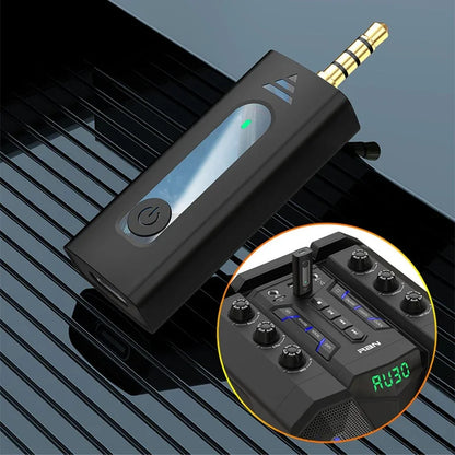 Wireless 3.5mm Lavalier Lapel Microphone Omnidirectional Condenser Mic for Camera Speaker Smartphone Recording Mic for YouTube