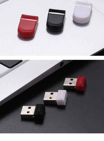 Super Mini USB 3.0 Flash Drive 64GB Free Chain Memory Stick Creative Gift Pen Drive 32GB Black Red White High Speed Pendrive 16G