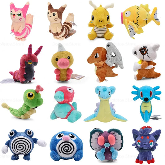 40 Styles Pokemon Plush Toys Cubone Butterfree Caterpie Weedle Garchomp Litwick Furret Stuffed Animal Anime Dolls Birthday Gift