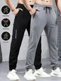 2-Piece Summer Breathable Ultra Thin Men's Stretchy Sweatpants Casual Joggers For Workout Outdoor Wear