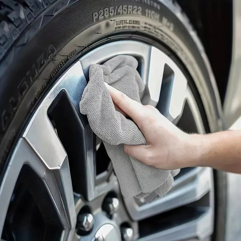 5Pcs Thicken Microfiber Cleaning Cloths Bicycle Car Kitchen Clean Towel Absorbent Soft Stain-removing Cloth Reusable Clean Tools