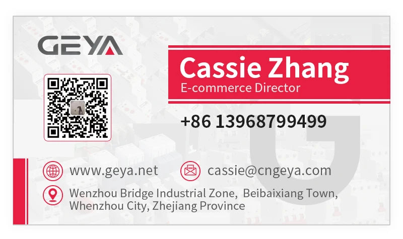 GEYA Din Rail Adjustable Over Voltage Under Voltage Protection Device 40A 63A 80A 220VAC Digital Display Voltage Protector