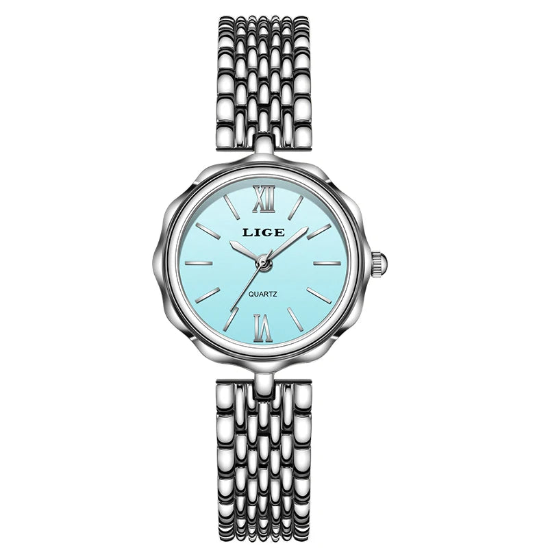 LIGE Quartz Women Watches Fashion Elegant Bracelet Watch For Women Luxury Creative Steel Waterproof Watch Femme Relogio Feminino
