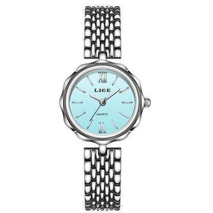LIGE Quartz Women Watches Fashion Elegant Bracelet Watch For Women Luxury Creative Steel Waterproof Watch Femme Relogio Feminino