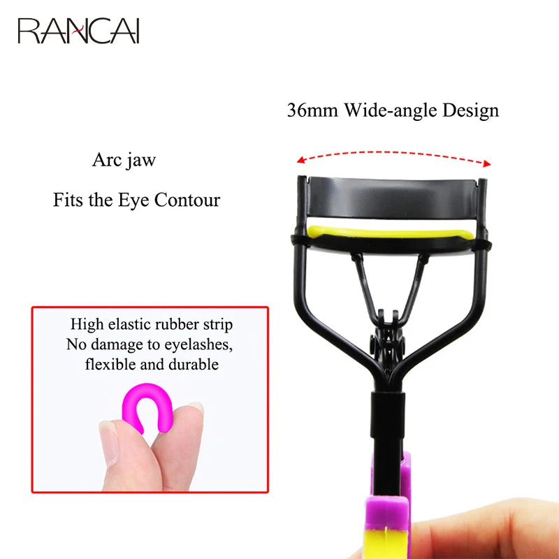 1 Pc Make-up For Women Eyelash Curler Two-color Curling Eyelashes False Aids Lady Portable Makeup Beauty Tools Make Up