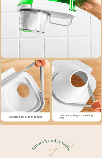 Laundry powder storage box, bathroom laundry detergent storage tank, transparent acrylic box, household necessities