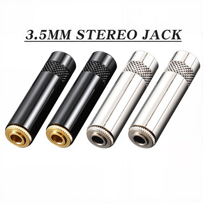 2/4/8Pc Gold-plated 3.5mm Stereo 3 Pole Female Plug Headphone Notebook Microphone Audio Interface Cable Connector
