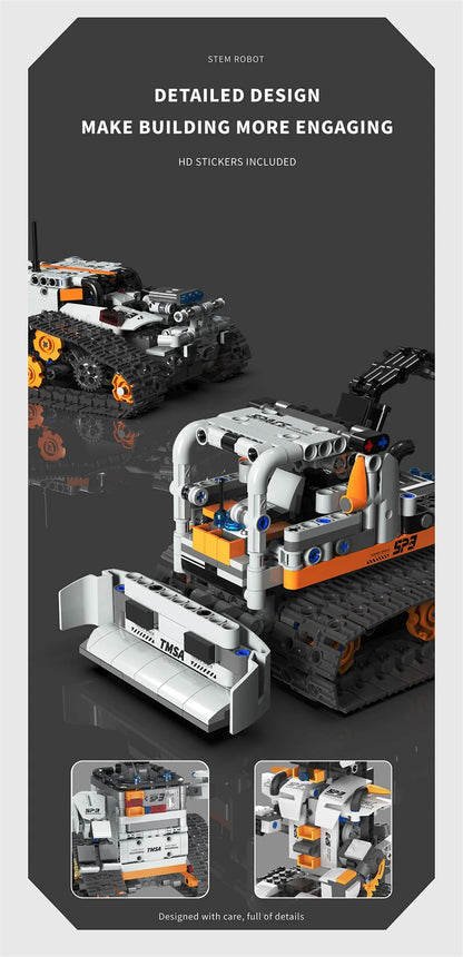 Multi-Axis mechanical Arm Programmable Building Blocks 5 in 1 robot Remote Control toys Interactive STEM Learning children gift