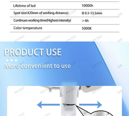 Lampa czołowa dentystyczna LED 5W do lup stomatologicznych, lamp operacyjnych, medycznych lamp chirurgicznych dla dentystów