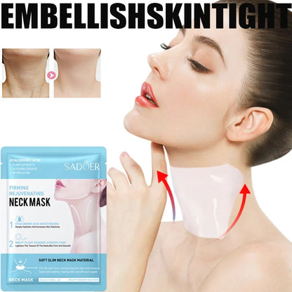3/5pc SADOER Hyaluronic Acid Neck Mask Collagen Firming Neck Masks Nourishing Brightening Beauty Moisturizing Necks Skin Care