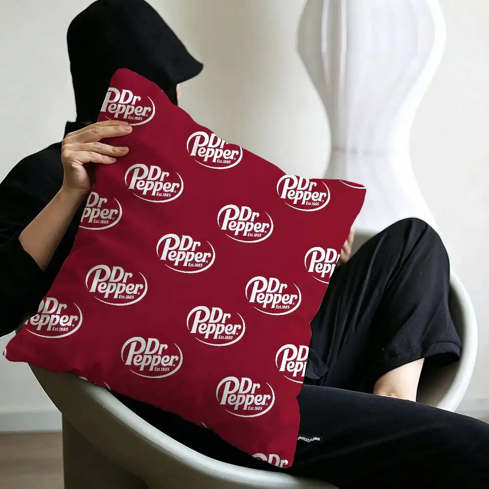 classic beverage brand Dr Pepper Pillow Anime Pillow Sofa Bed Head Pillow Cover Cushion Cover 45x45 cm Fashion
