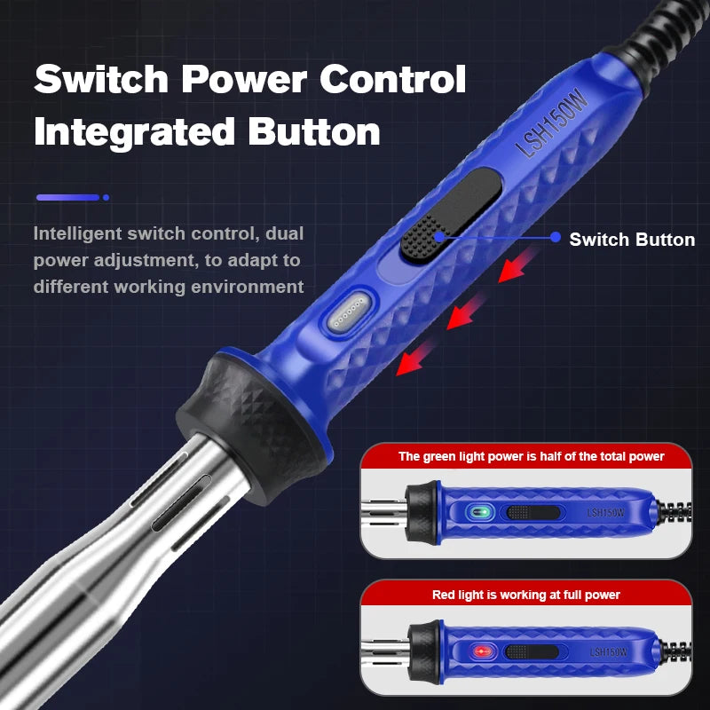 Intelligent High-Power Electric Soldering Iron 80W/300W Fast Heating  Alloy Solder Electric Soldering Iron
