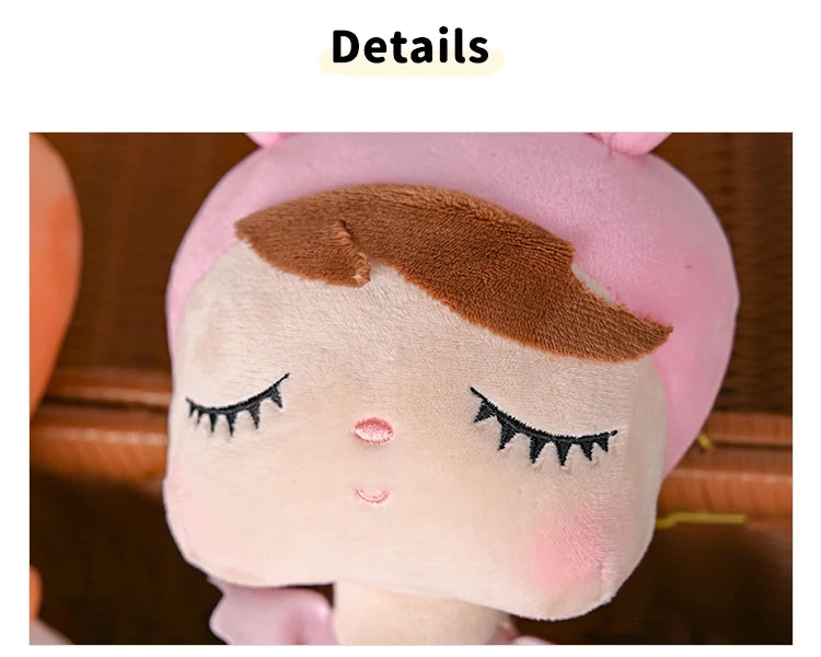 Original Metoo 35cm Angela Pastoral Style Bunny Plushie Doll Child Hug Soft Stuffed Toys For Baby and Kids Birthday Gifts