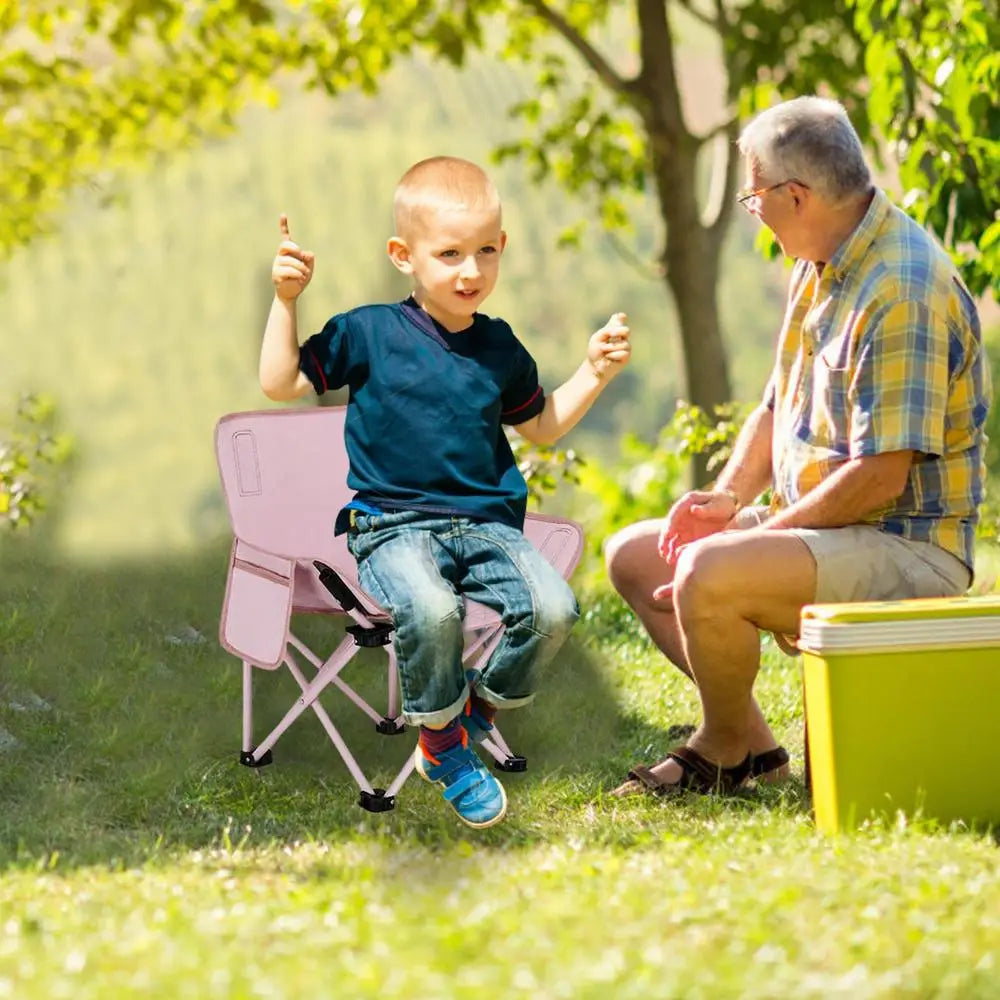 Children Camping Folding Chair Outdoor Fishing Chair Foldable Portable Camping Chair Heavy Duty for Famliy Travelling