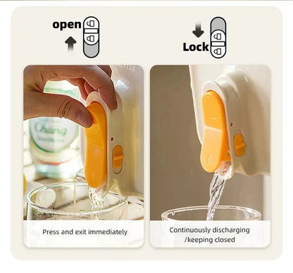 2.3/3.5l Refrigerator Cold Water Bottle With Faucet Large Iced Beverage Dispenser Beverage Juice Dispenser Kitchen Drinkware