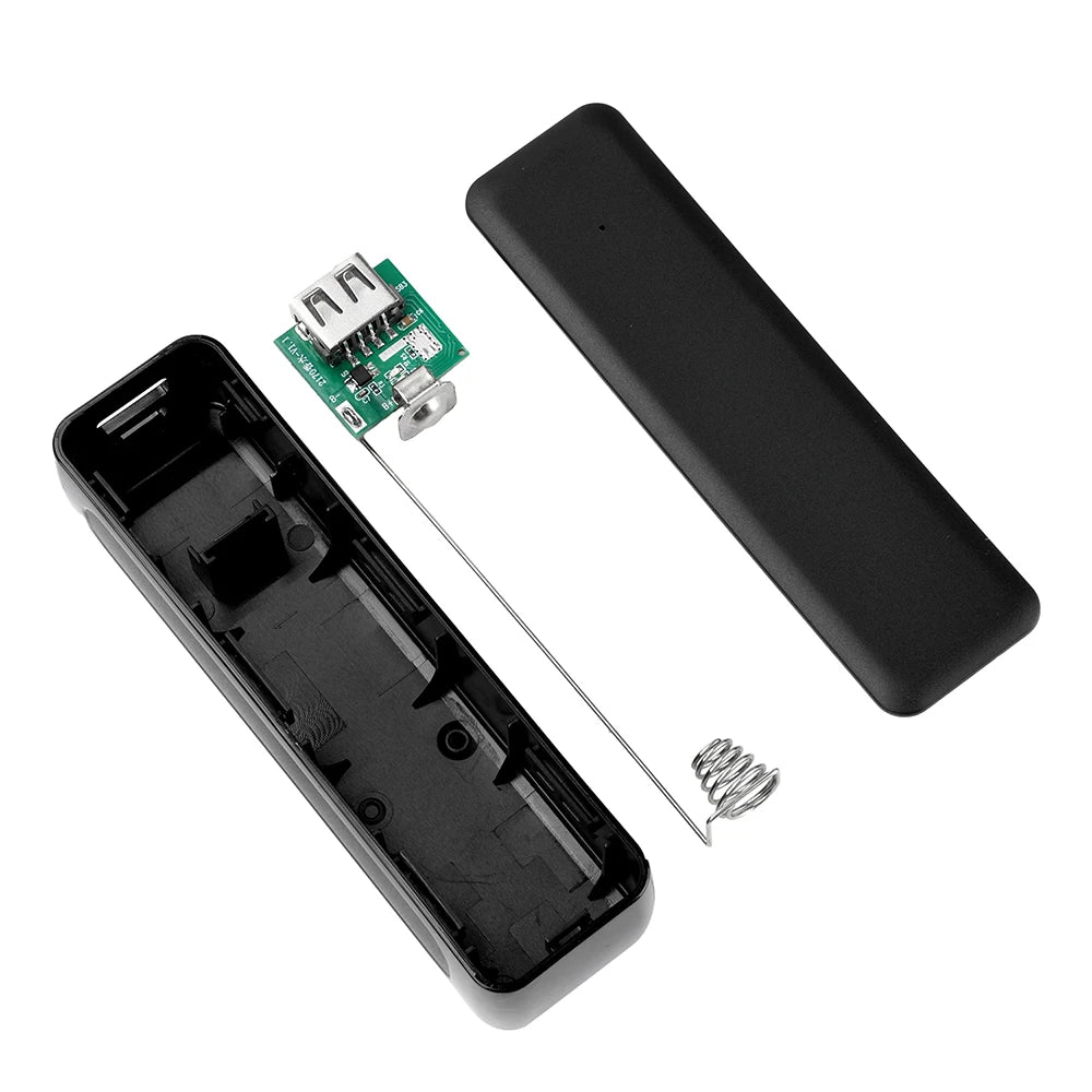 Welding-free 1-cell 21700 Mini Battery Power Bank Case 21700 Battery Box DIY Mobile Power Supply Box Kit Not Including Batteries