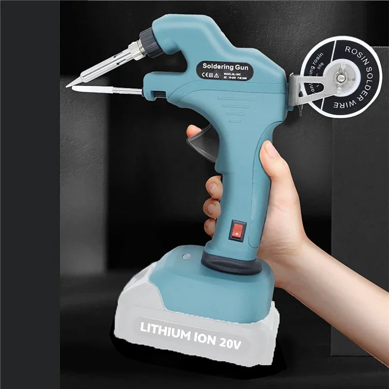 Wireless Internally Heated Battery Soldering Gun Automatically Send Tin Gun Welding Repair Tool Solder Iron for Makita Battery