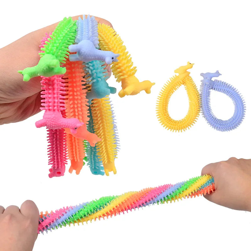 Cute Caterpillar Unicorn Animals Squishy Kids Sensory Fidget Decompression Toys for Children Adults Autism Stress Relief Gifts