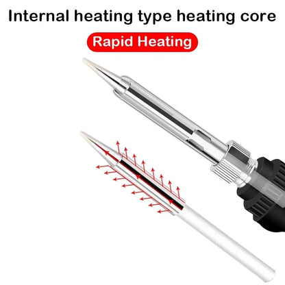 60W Soldering Iron Adjustable Temperature Electric Solder Iron Rework Station Mini Handle Heat Pencil Welding Repair Tools