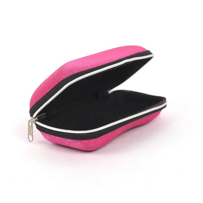 Portable Glasses Case For Women Men Sunglasses Box With Lanyard Zipper Eyeglass Case Cover Protector